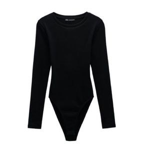 Ribbed Long Sleeve Bodysuit
